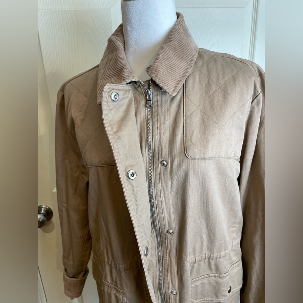 New Loft Cotton Field Barn Chore Coat Women's Tan Large - Picture 4 of 13
